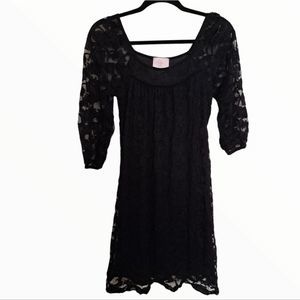 ROMEO & Juliet Couture Black Lace Mini Dress #whichcore